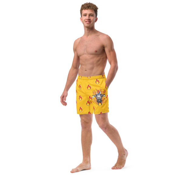 All-Over Print Recycled Swim Trunks - Image 4