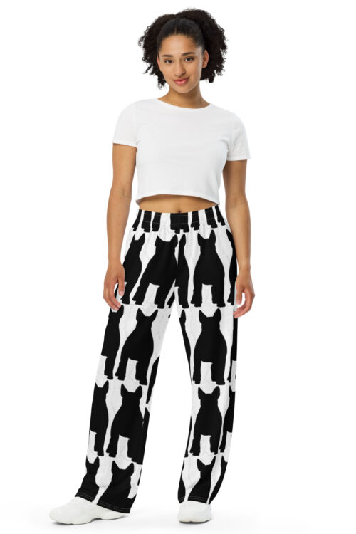 All-over print unisex wide-leg pants