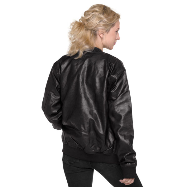 Leather Bomber Jacket - Image 4