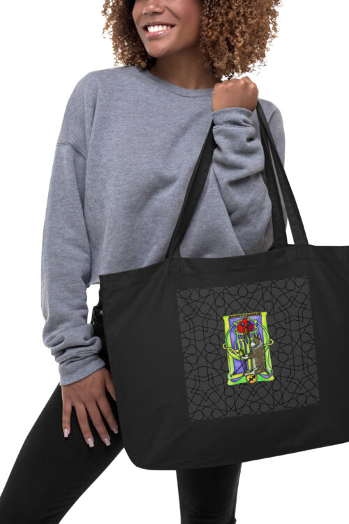 Large organic tote bag