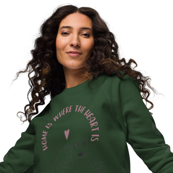 Unisex organic raglan sweatshirt - Image 11